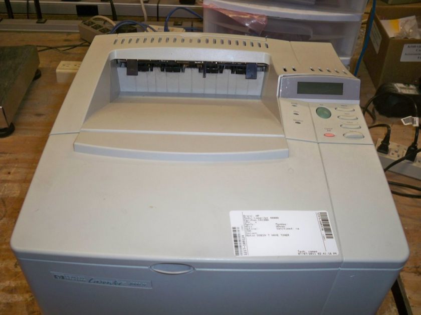 HP Laserjet 4000n B&W Laser Printer C4120A 63390 PAGES  