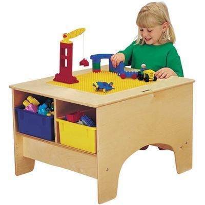 Jonti Craft Duplo Building Table w/ 4 Colored Tubs   57459JC  