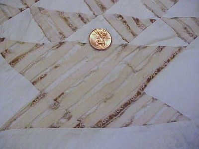 BASKET QUILT 76X90 ANTIQUE HAND SEWN QUILTED VINTAGE PENNSYLVANIA 