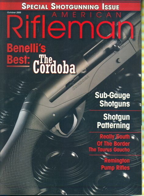 2005 American Rifleman Magazine Benelli Cordoba Rifle  