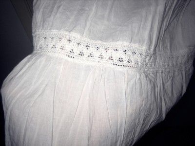  WHITE~Plus Sz.1x(14W/16W)~Puff Sleeves~Tiered~PEASANT~Sexy~SUNDRESS 