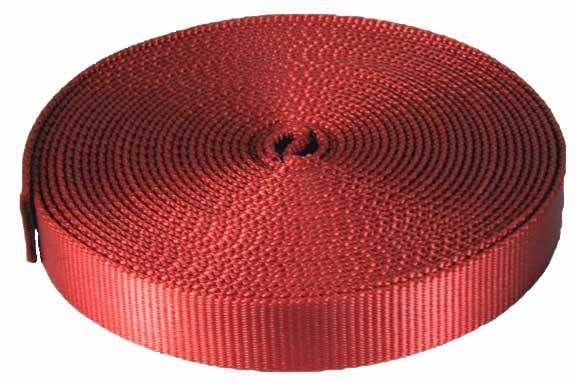 Inch 10 Yards Red Super Heavy Nylon Webbing  