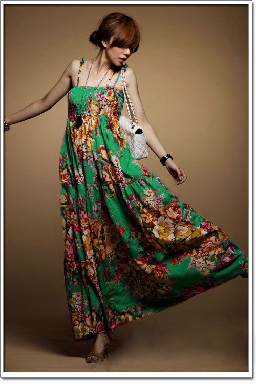 Hot Sale Strap Chiffon Sundress 3 Colors Fashion Style  