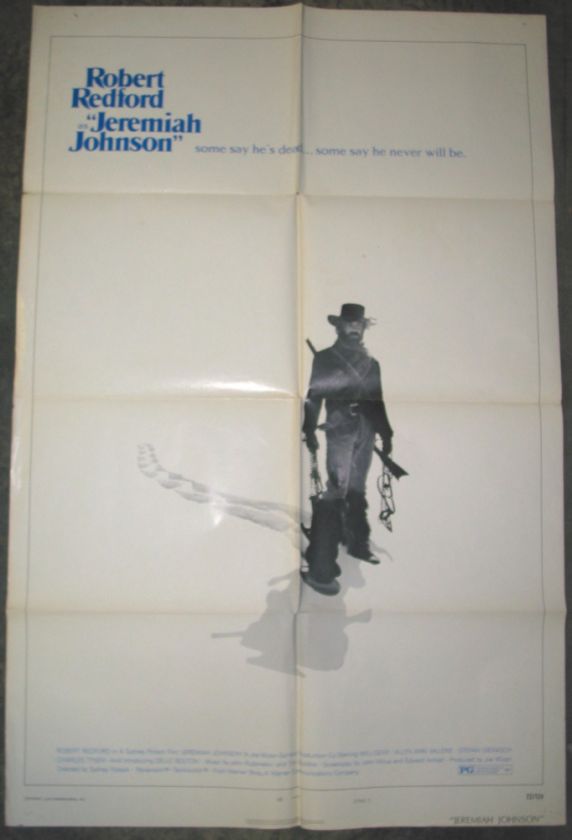   JOHNSON / ORIGINAL U.S. ONE SHEET MOVIE POSTER (ROBERT REDFORD)  