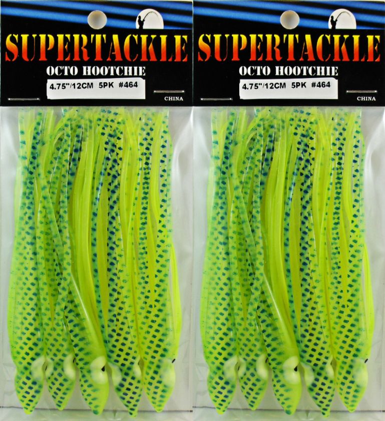   10 SUPERTACKLE Octopus Hootchie Downrigger Salmon Fishing Lures TANGO