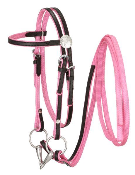 King Series Nylon Leather Trim Pony Bridle Choice  