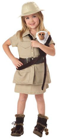 Toddler Girls Little Girl Zoo Keeper Costume   Girls an  