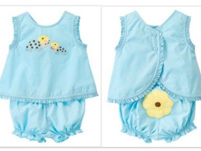   sz 12 18 Gymboree Summer Dress Romper Bloomer 2 pc SET Outfit New Baby
