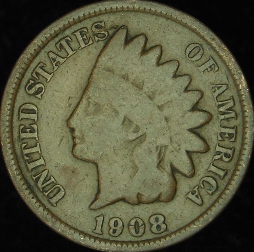 1908 P Good+ Indian Head Cent     