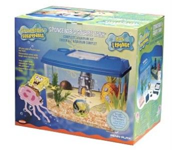 Penn Plax SpongeBob Square Tank 4 Gallon Aquarium Kit  