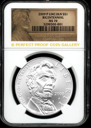 NGC MS70 2009 P ABRAHAM LINCOLN DOLLAR MS 70  