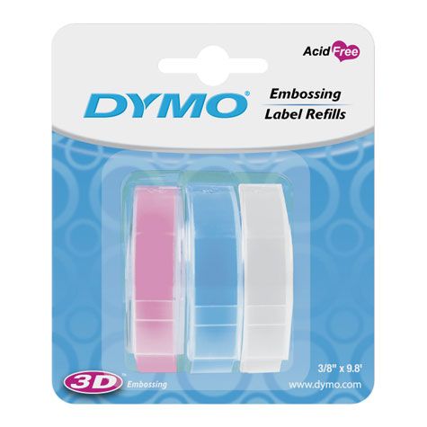 6PK Dymo 3/8 Caption Label Maker Refill Tape *59FT PBC 071701190321 