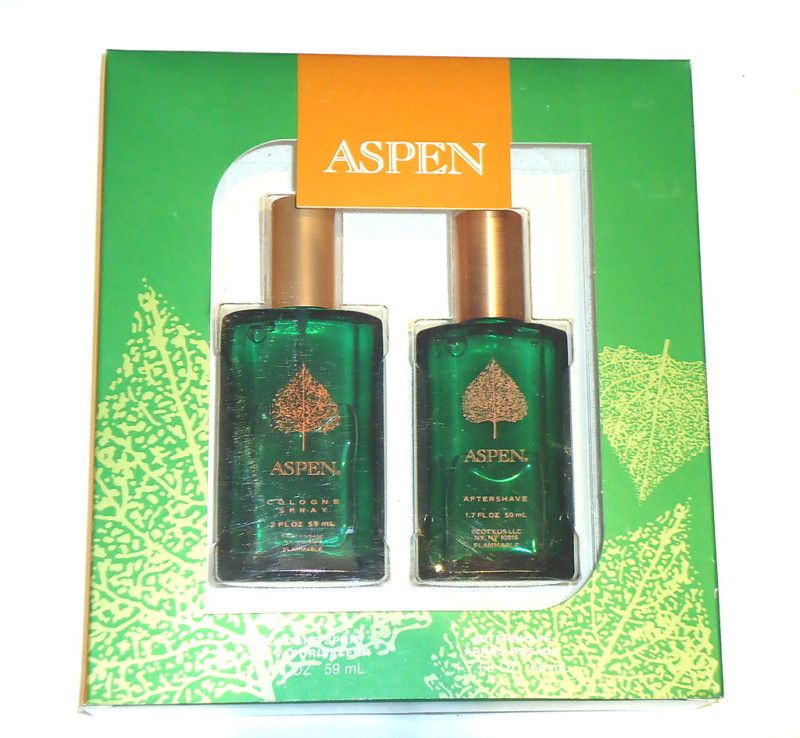 Coty Aspen Cologne Spray & Aftershave Set   NIB  