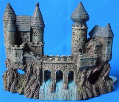 Aquarium Decoration 6.25 Castle Ornament For Reptile Fresh or Marine 