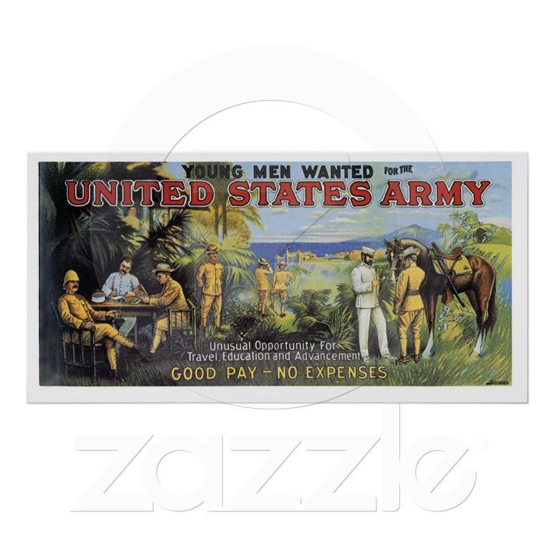 United States Army Young Men Wanted 52X26 Poster  