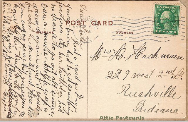 Visit the Attic Postcards store for many more vintage postcards.