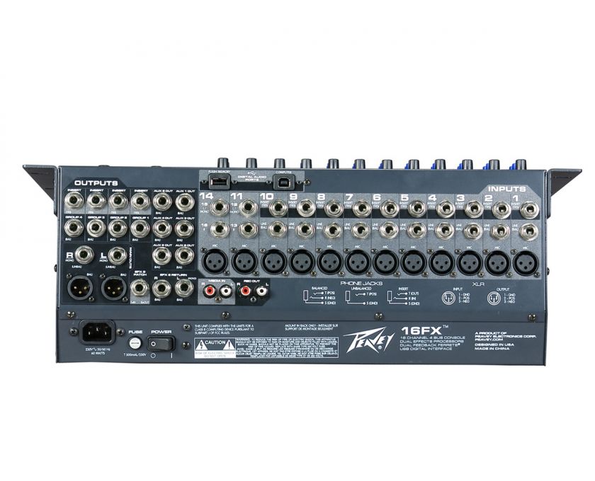 Peavey 16FX 16 FX Live Recording Mixer PROAUDIOSTAR    