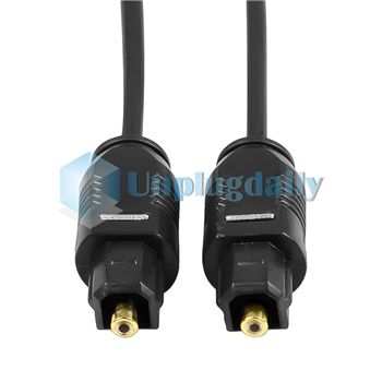 6FT Digital Fiber Optic Cable Cord x 3+Splitter Adapter  