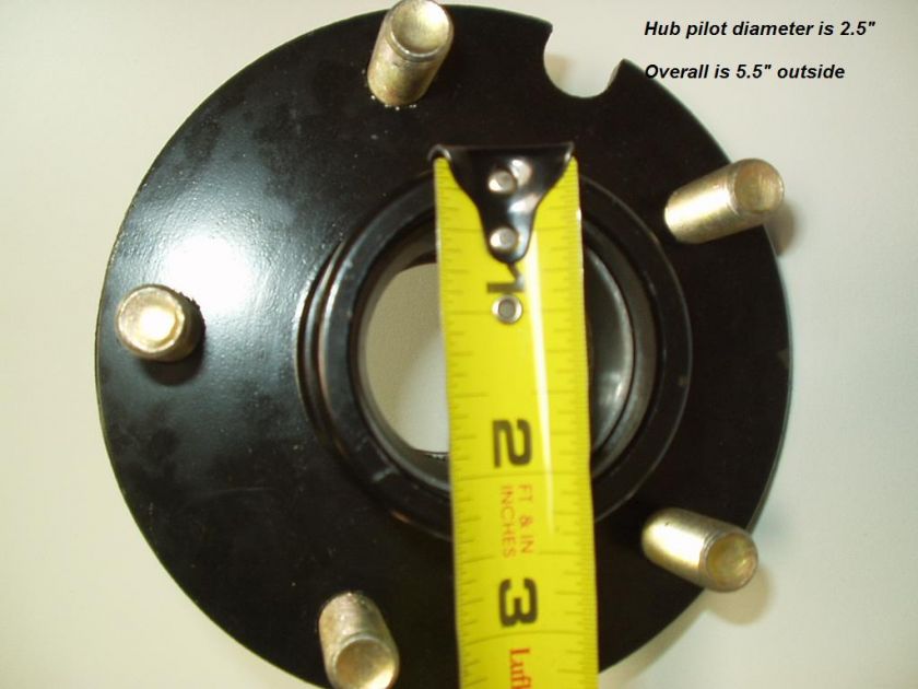 Reliable BT150A SHORT Trailer Axle Idler Hub W/Bearings  