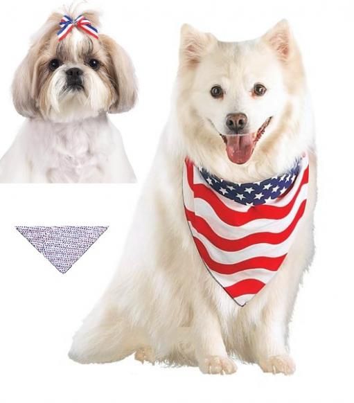 Patriotic Pooch Bows & Bandanas