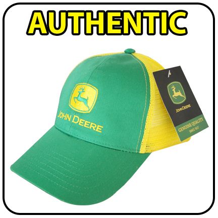 NEW LICENSED JOHN DEERE BASEBALL CAP JD YELLOW MESH HAT  