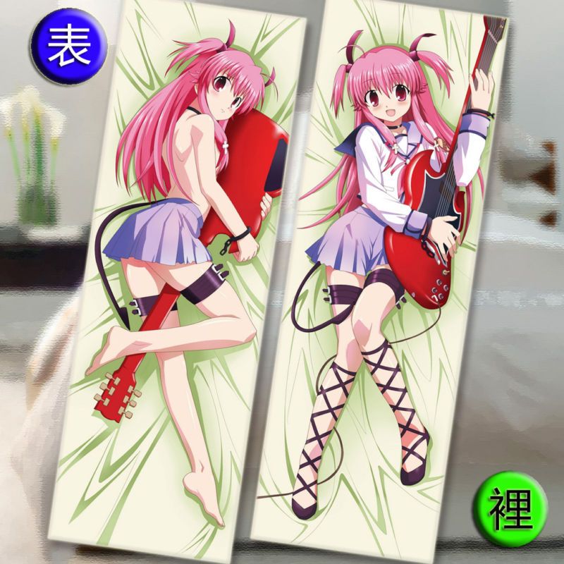 Angel Beats Yui hugging Dakimakura Body Pillow cover  