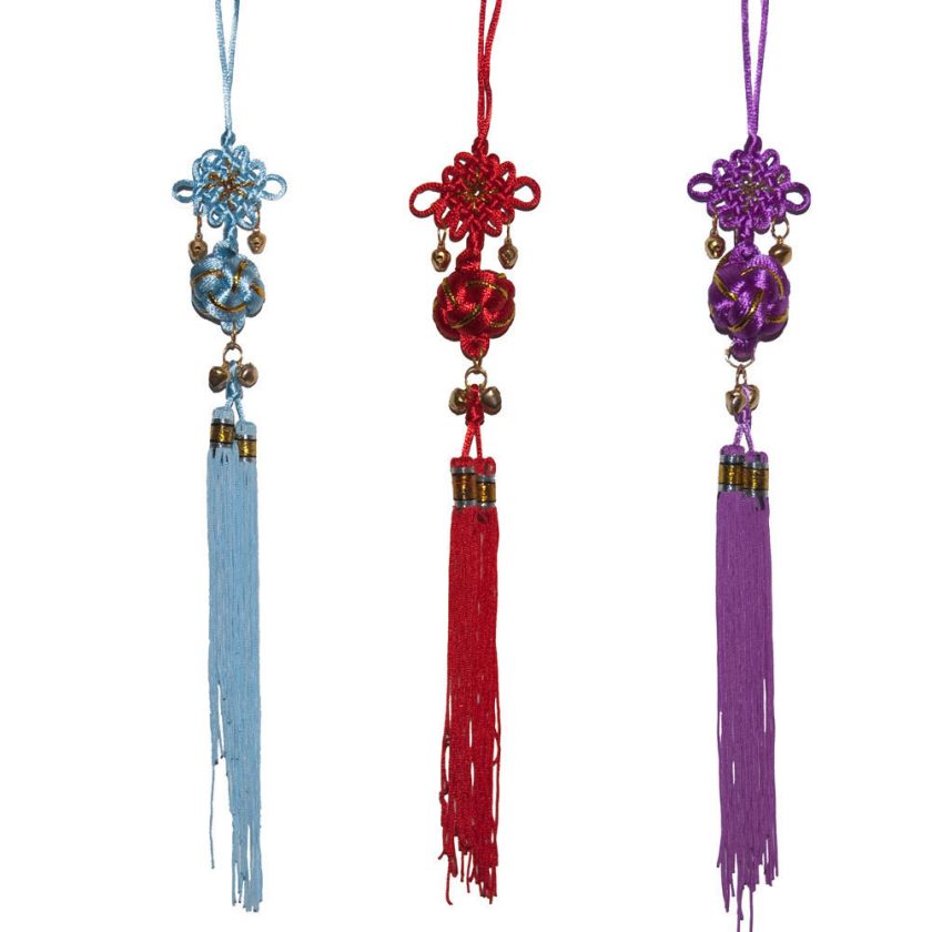 Decorative Chinese Ornamental Knot with Bells & Tassel  