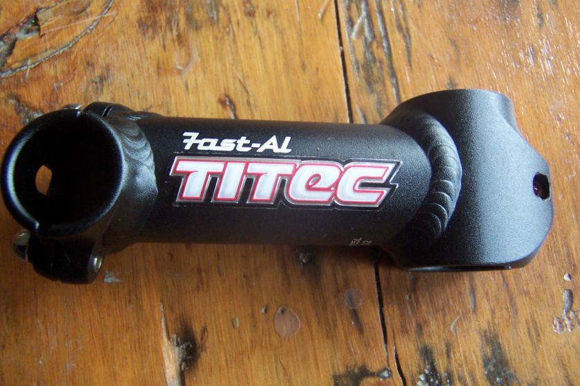 Titec Fast AL MTB Bicycle Stem FREE SHIP 1 1/8 O deg. rise 25.4 clamp 