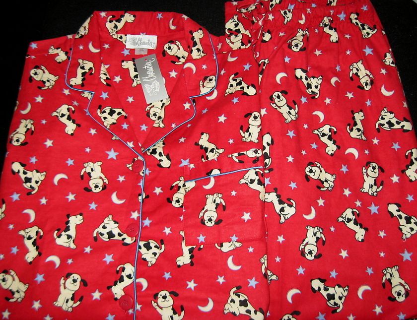 Womens Dog Pajamas Small Large XL NWT Flannel Pajamas  