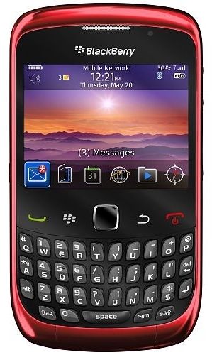 NEW Blackberry CURVE 9300 Unlocked GSM 3G WIFI Smartphone~Red  