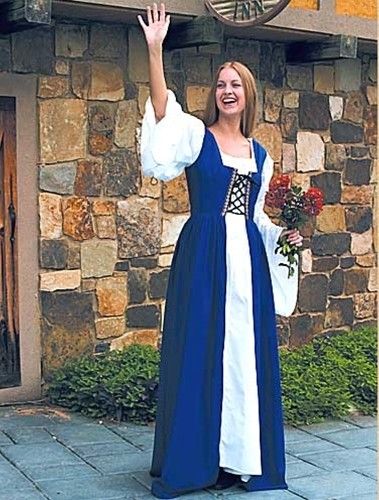 Fair Maid Medieval Renaissance Faire Dress Costume New  