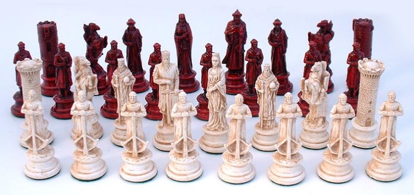 CRUSADERS CHESS SET, RICHARD THE LIONHEART VS. SALADIN  