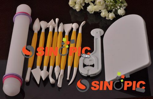 11pcs Sugarcraft Fondant cake tool Modelling Shaped Cutter non stick 