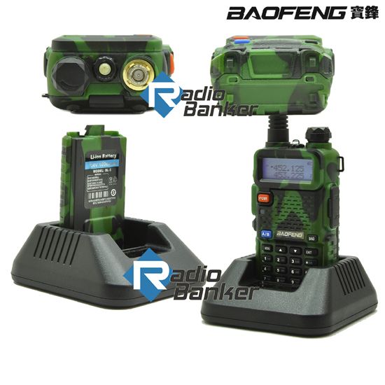   UV 5R Camouflage Color Dual Band UHF/VHF Radio + free earpiece  