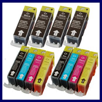 12 Pack Ink Cartridge for Canon CLI 226 PGI 225 Combo Pixma MG5120 