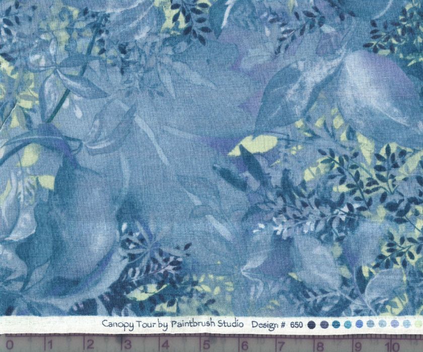 Paintbrush Studio~CANOPY TOUR~100% COTTON QUILT FABRIC~BLUE~by the 