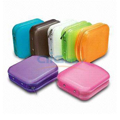 New 40 Disc CD/DVD Storage Case Hard Box Wallet Pink  