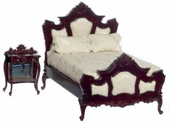 Dollhouse Miniature Bespaq Chambre De Lula Bedroom Set  