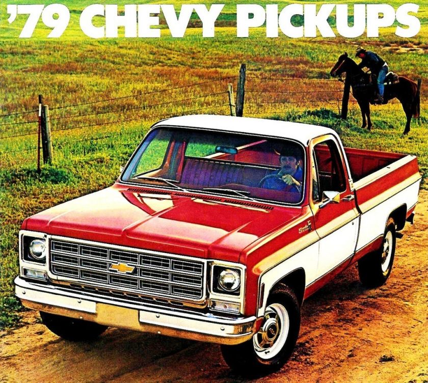 1979 CHEVY PICKUP FACTORY BROCHURE C/K SERIES 10 20 30  