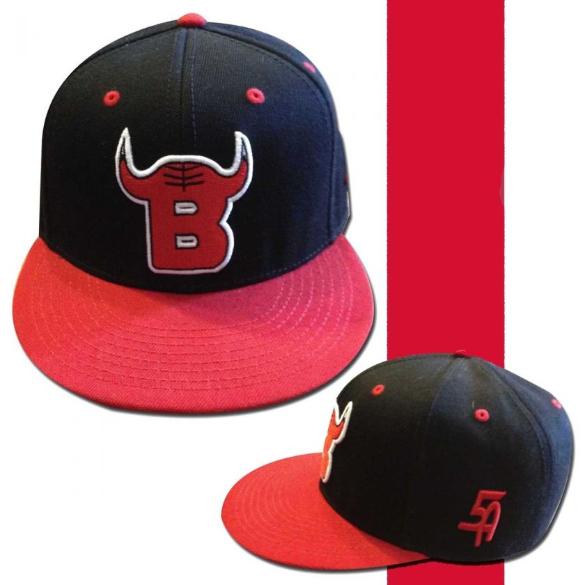 CHICAGO BULLS STYLE HAT VINTAGE TWO TONE BULL HORNS HORNED B LOGO 