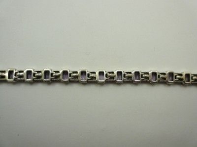 Sterling Silver Marcasite Chunky Link Bracelet 21g  