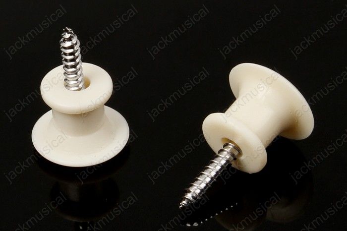 IVORY COLORED GUITAR OR MANDOLIN STRAP PINS   ENDPINS  