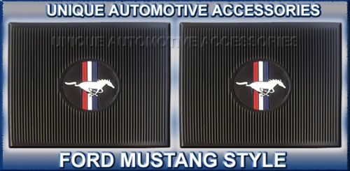 2PC FORD MUSTANG REAR UTILITY CAR FLOOR MATS  