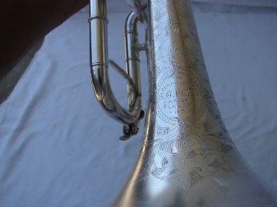 RARE ANTIQUE 1906 C.G. CONN   QUEROR   CORNET Bb/C/A  