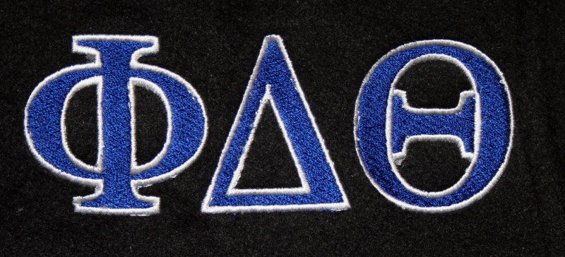 NEW   Phi Delta Theta Lettered Fleece Jacket  