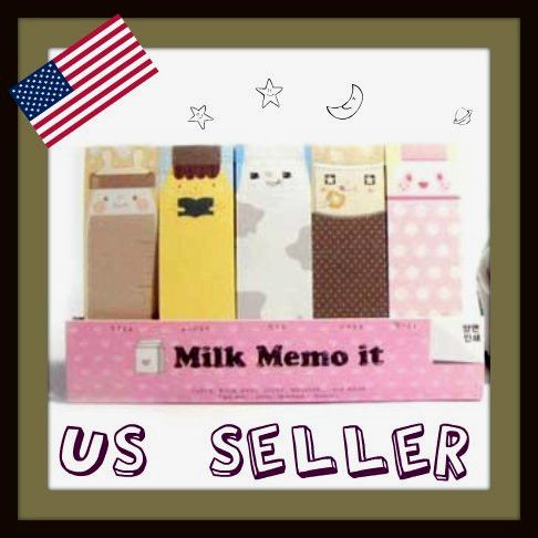 MILK MEMO Message Pads STICKY NOTES Desk Accessories  