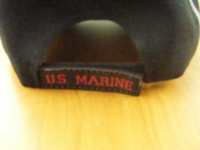 DAV DISABLED VETERAN MARINE CORPS LEATHER BILL HAT CAP  