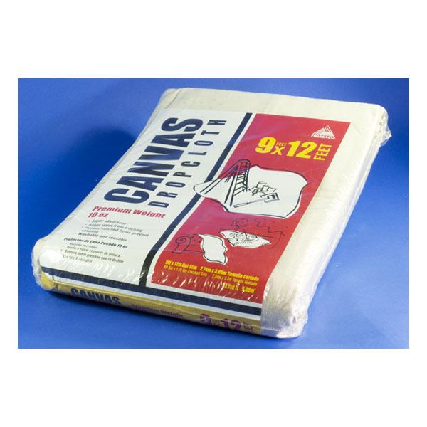 Premium Weight (10 oz) Canvas Drop Cloth 9x12 Feet 0047034511218 