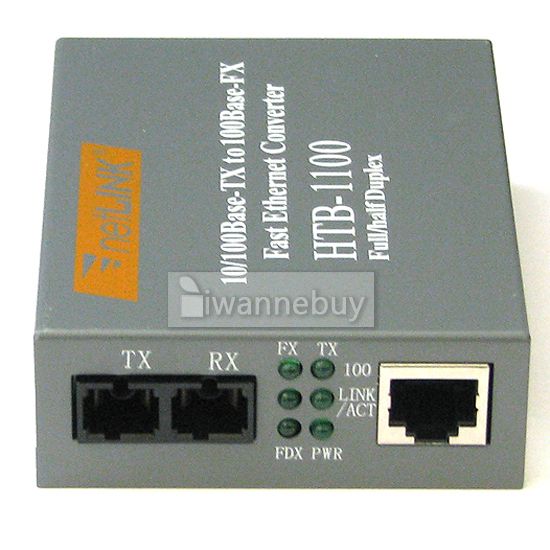   Media Converter SC to Ethernet RJ45 Duplex Multimode MM Adapter  