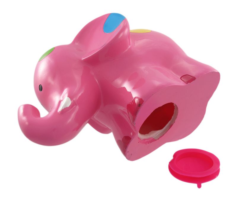 Adorable Pink Polka Dot Elephant Money Bank Piggy  